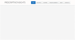 Desktop Screenshot of prescriptiveinsights.com